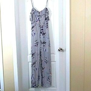 maurices floral long maxi dress size xs
